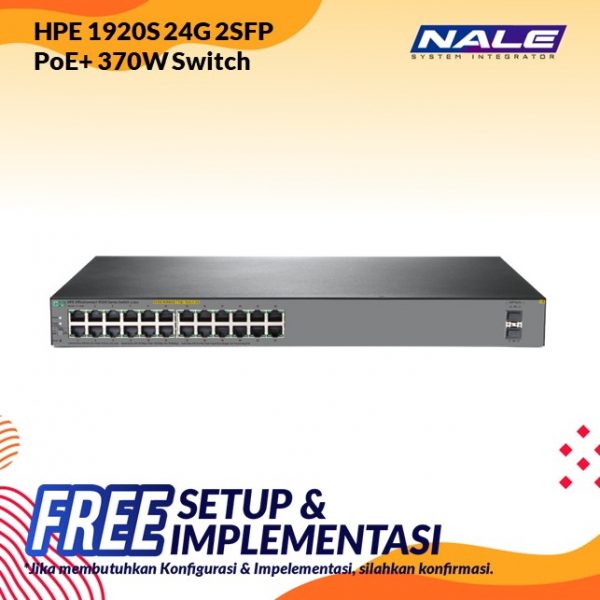 HPE OfficeConnect 1920S 24G 2SFP PoE+ 370W Switch (JL385A)