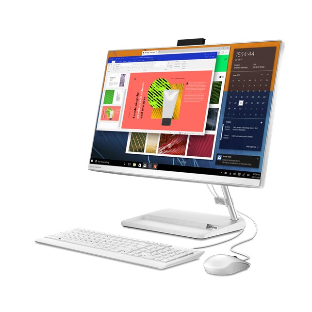 F0G100C8ID Lenovo IdeaCentre AIO 3 24IAP7 i5-12450H / 1x8GB / 512GB SSD / White - Gambar 1